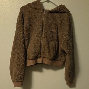 SKIMS Cropped Brown Jacket. Super Soft.